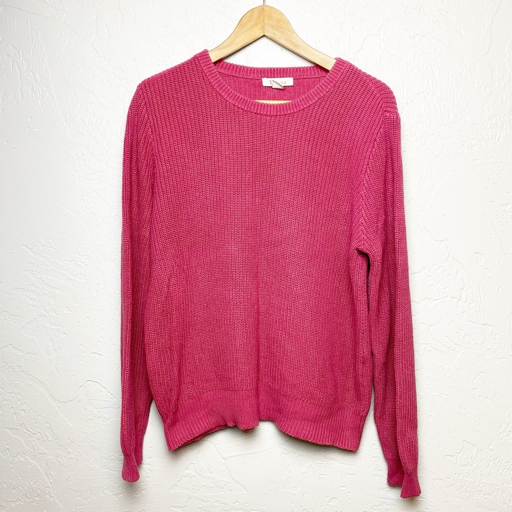 The Tog Shop Crew Neck Sweater Pullover wine large